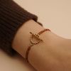  CHAIN CLASP GARNET BRACELET 
