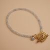  STONE - FRAME CLASP AQUAMARINE BRACELET 