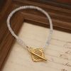  STONE - FRAME CLASP AQUAMARINE BRACELET 