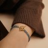  ITALIC SCRIPT LETTER - CUPID CLASP TOPAZ BRACELET 