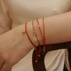  FLOWER - RED LUCKY STRING BRACELET 