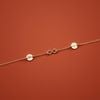  DOUBLE ROUND LETTER MINI INFINITY BRACELET 