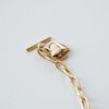  PUFF HEART - TOGGLE CLASP OVAL CABLE BRACELET 