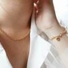  PUFF HEART - TOGGLE CLASP TRIPLE CABLE BRACELET 