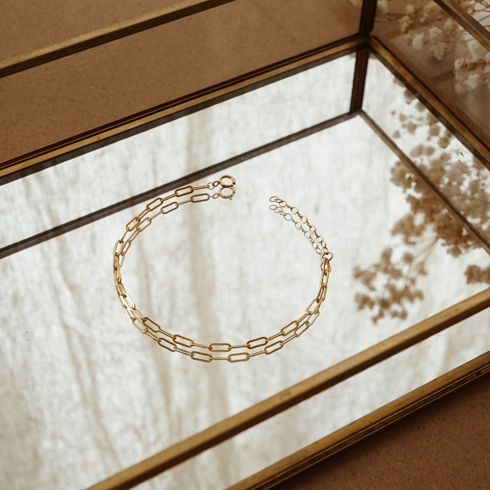  RECTANGLE CHAIN BRACELET 