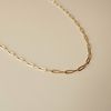  RECTANGLE CHAIN CHOKER NECKLACE 