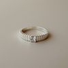  RIBBED BAND RING - 3.5MM (S) 