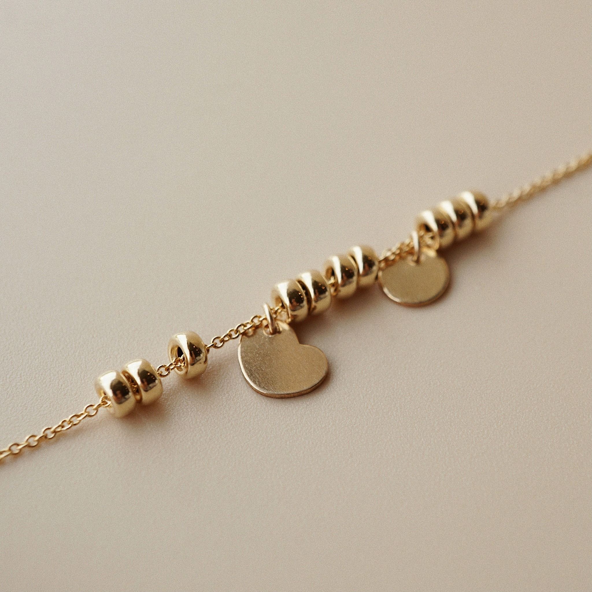  MINI DISC & MINI HEART ROSIE BRACELET 