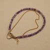  SPARKLE HEART - SILKY AMETHYST BRACELET 