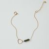  SPARKLE HEART EMERALD BRACELET 