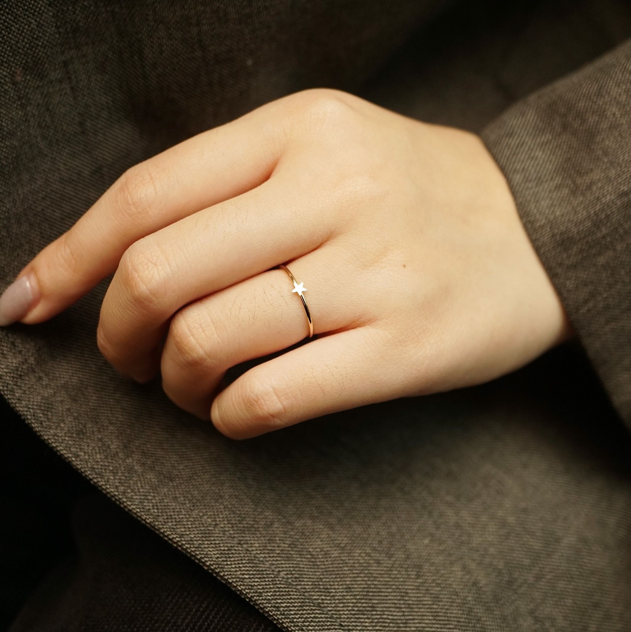  STAR SKINNY RING 