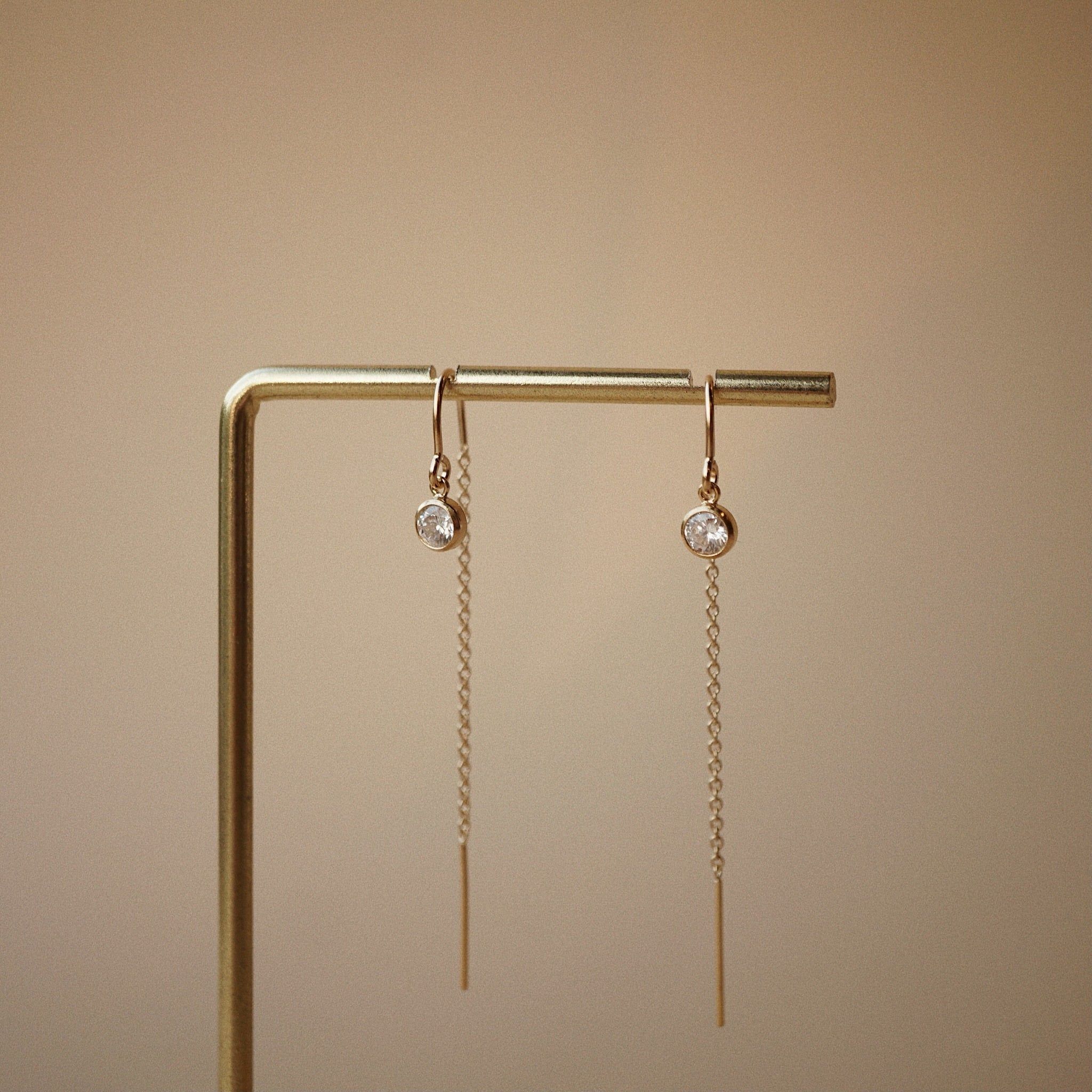  STONE HOOP & U SHAPE EARRINGS 