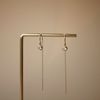  STONE HOOP & U SHAPE EARRINGS 