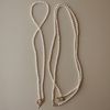  TOGGLE CLASP - RICE SHAPE PEARL CHOKER NECKLACE 