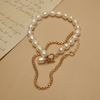  TOGGLE CLASP BOLD RICE SHAPE PEARL BRACELET 