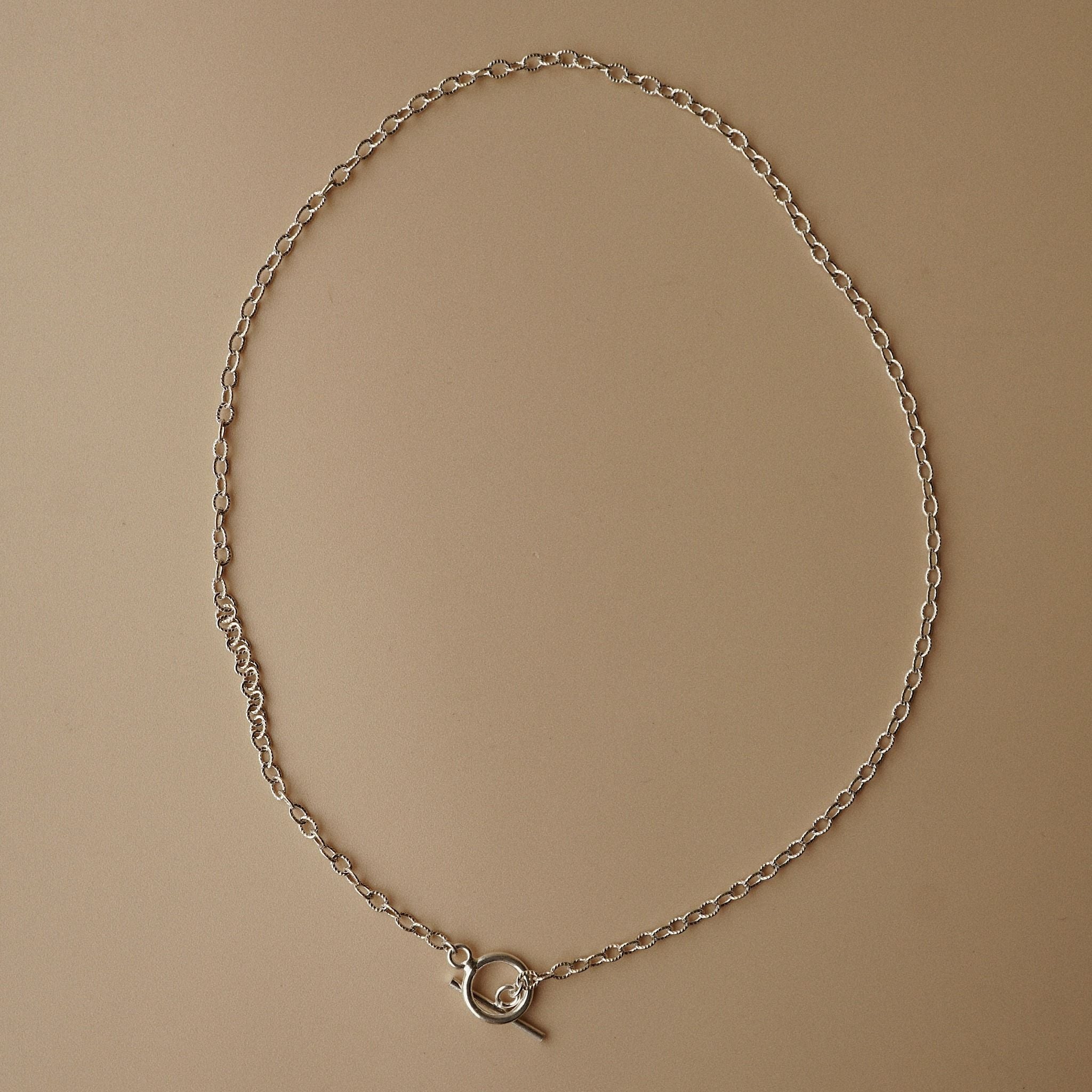  TOGGLE CLASP MINI OVAL CABLE CHOKER NECKLACE (S) 