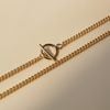  TOGGLE CLASP CURB NECKLACE 