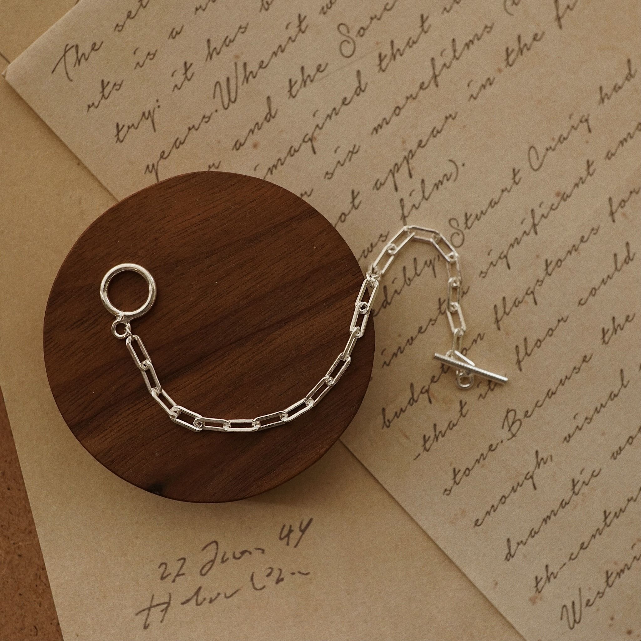  TOGGLE CLASP RECTANGLE CHAIN BRACELET (S) 