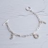  TRIO NUMBER RECTANGLE CHAIN BRACLET (S) 