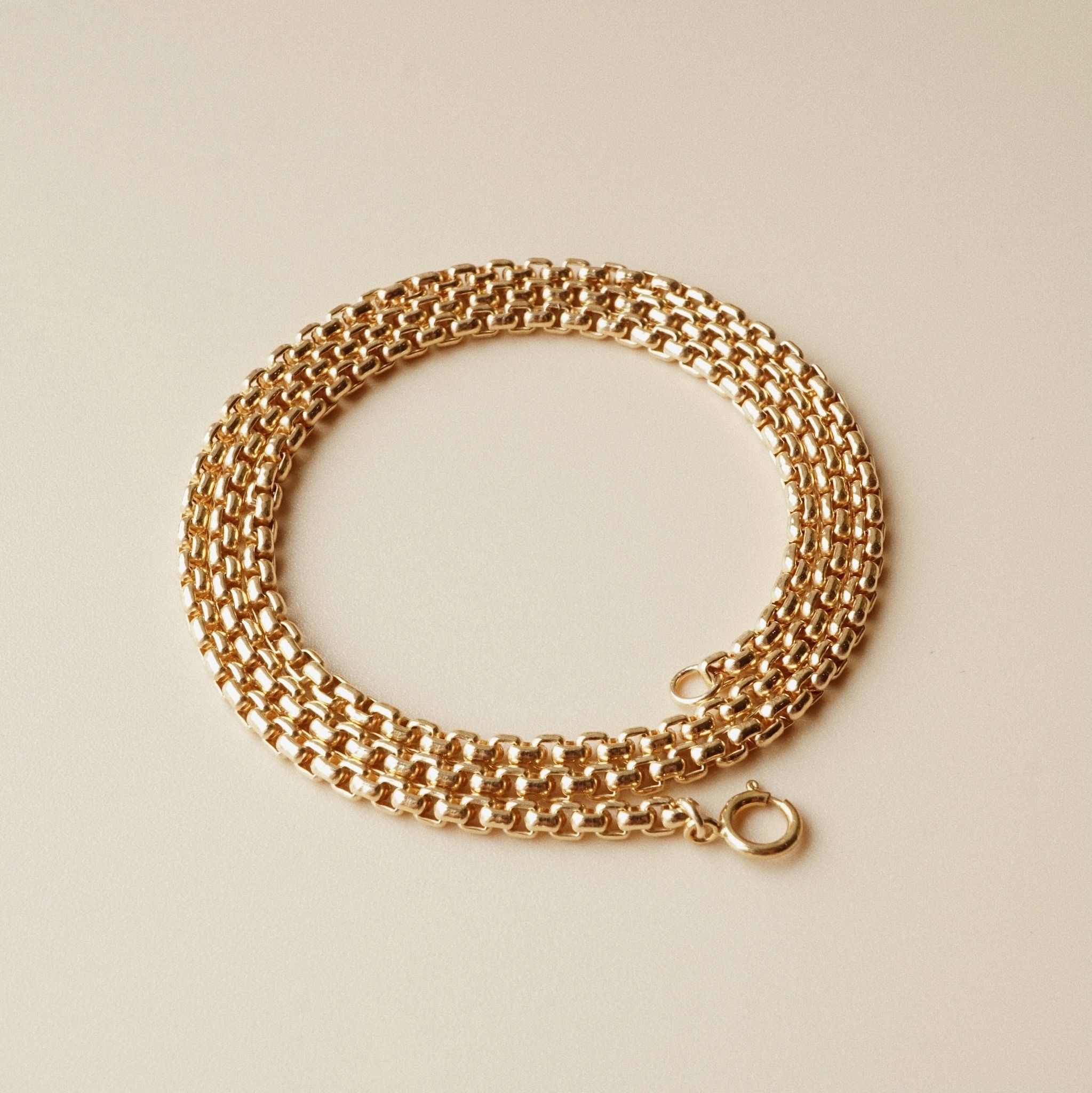  VENETIAN BOX CHAIN NECKLACE 