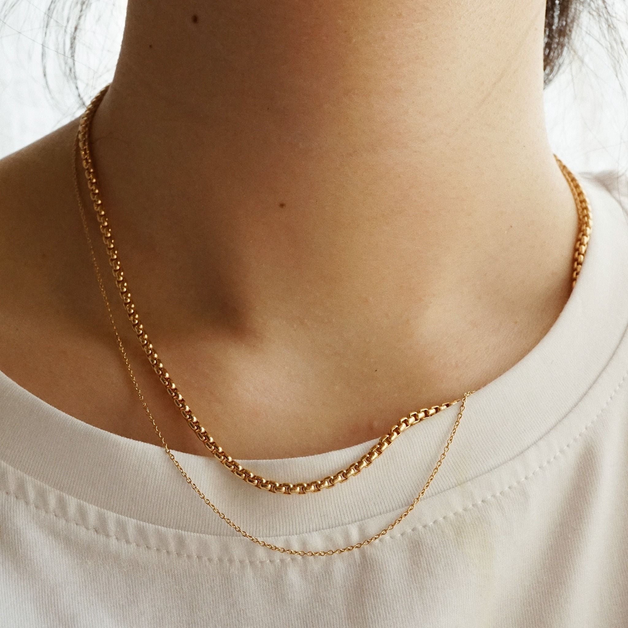  VENETIAN BOX CHAIN NECKLACE 