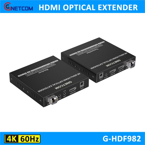  Bộ chuyển đổi HDMI sang quang gigabit 4K60Hz GNETCOM G-HDF982 