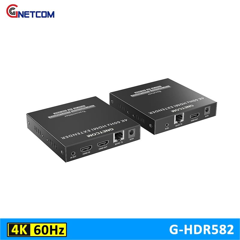 Bộ chuyển đổi HDMI sang lan 120m 4K60Hz GNETCOM G-HDR582