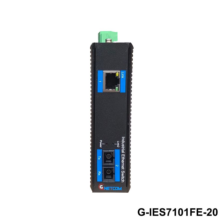 Bộ chuyển đổi quang điện poe công nghiệp Gnetcom G-IES7101FE-20