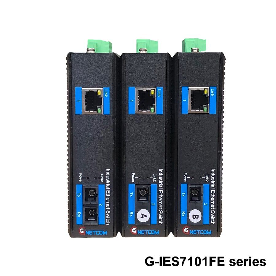 Bộ chuyển đổi quang điện poe công nghiệp Gnetcom G-IES7101FE-20