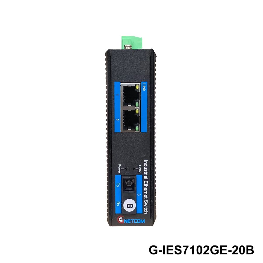 Bộ chuyển đổi quang điện poe công nghiệp Gnetcom G-IES7102GE-20