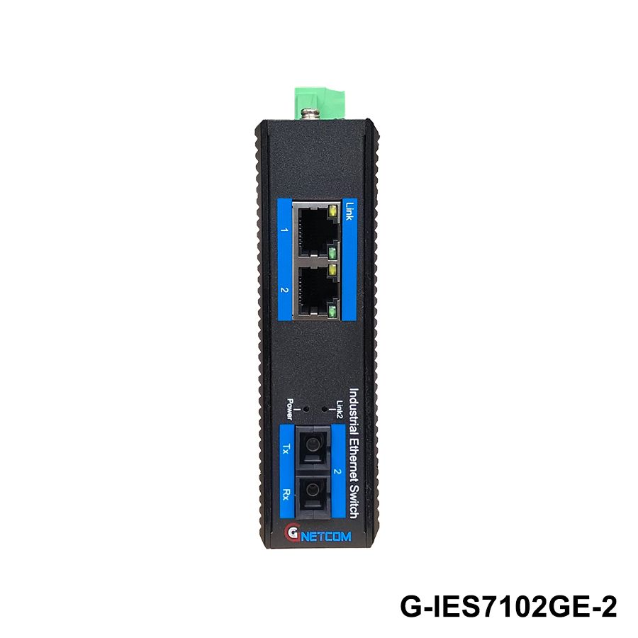 Bộ chuyển đổi quang điện poe công nghiệp Gnetcom G-IES7102GE-20