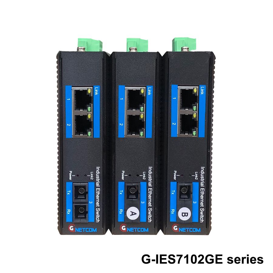 Bộ chuyển đổi quang điện poe công nghiệp Gnetcom G-IES7102GE-20