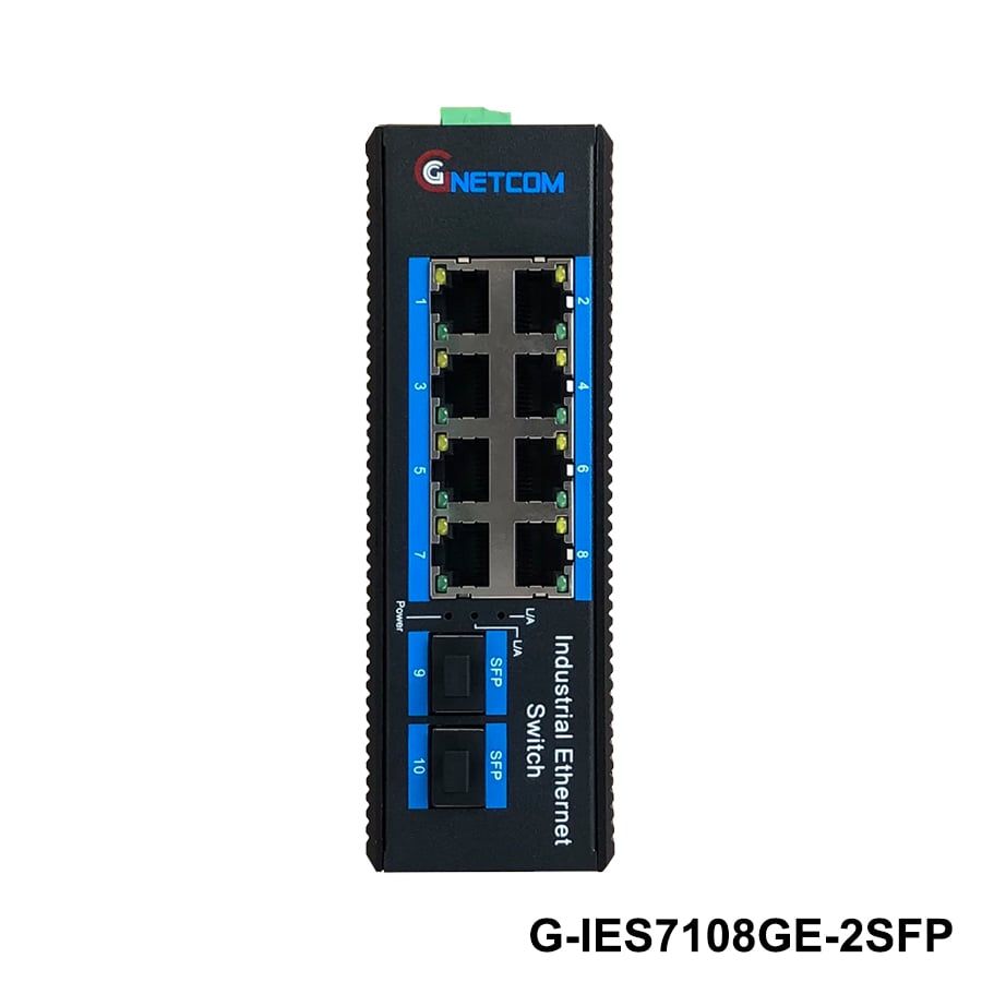 Switch poe công nghiệp Gnetcom G-IES7108GE-2SFP