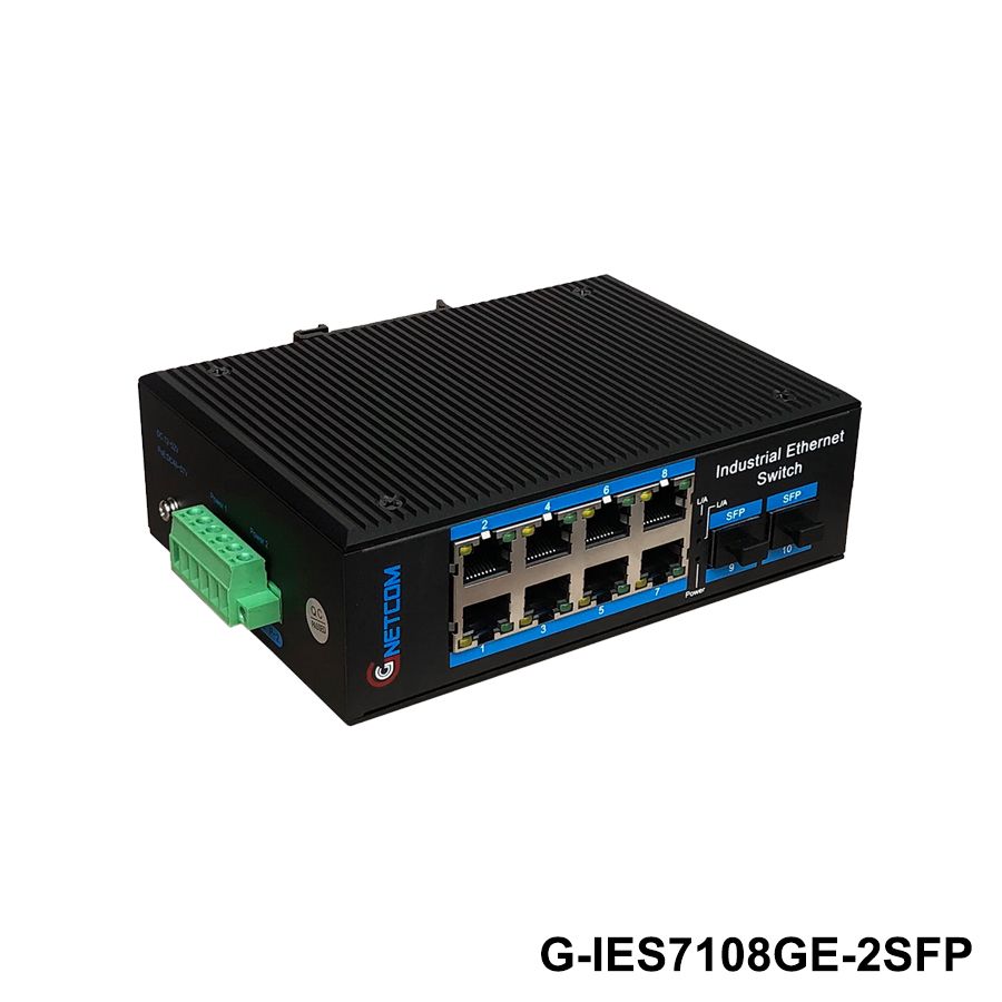 Switch poe công nghiệp Gnetcom G-IES7108GE-2SFP