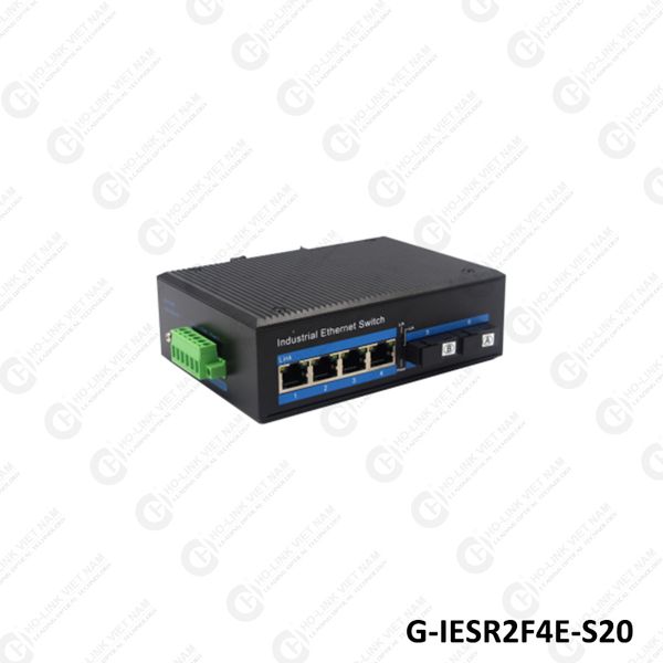  G-IESR2F4E series switch 2 cổng quang công nghiệp GNETCOM 
