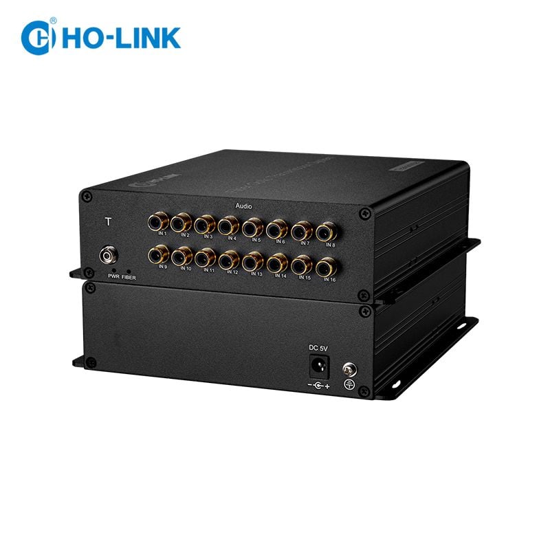Bộ chuyển đổi audio sang quang 16 kênh RCA 1 chiều HO-LINK HL-16AS-20TR