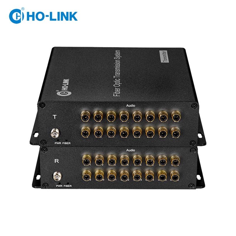 Bộ chuyển đổi audio sang quang 16 kênh RCA 1 chiều HO-LINK HL-16AS-20TR