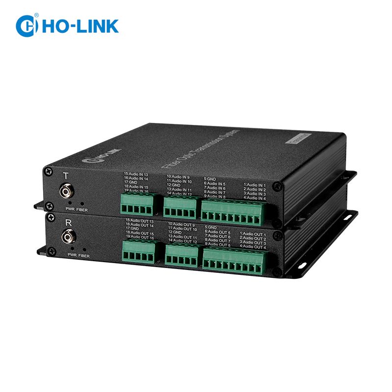 Bộ chuyển đổi audio sang quang 16 kênh phoenix terminal HO-LINK HL-16TA-TR