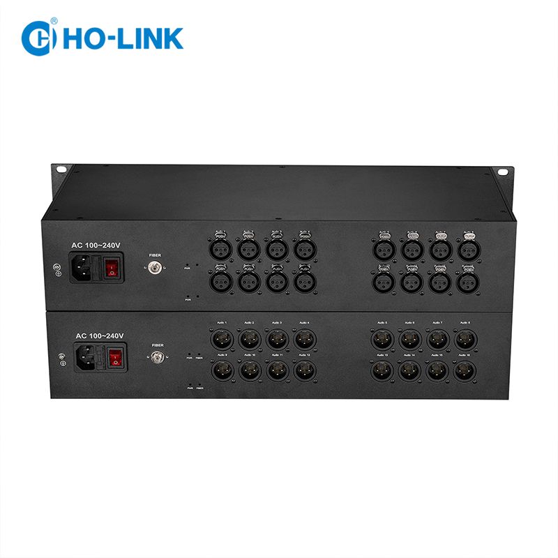 Bộ chuyển đổi audio sang quang 16 kênh XLR HO-LINK HL-16XA-T/R