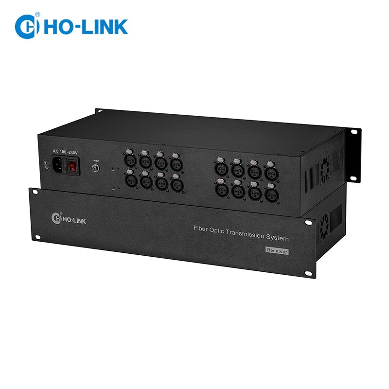 Bộ chuyển đổi audio sang quang 16 kênh XLR HO-LINK HL-16XA-T/R