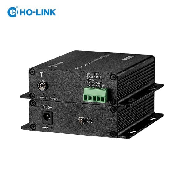  Bộ chuyển đổi audio sang quang 2 kênh phoenix terminal  2 chiều HO-LINK HL-202TA-TR 