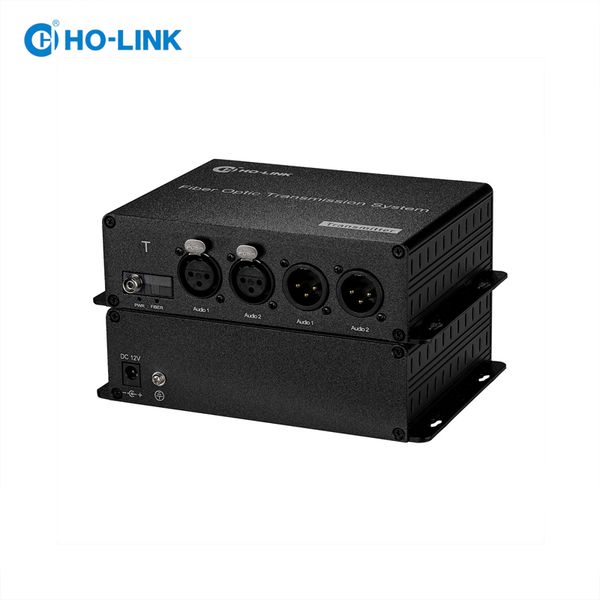  Bộ chuyển đổi audio sang quang 2 kênh 2 chiều chuẩn XLR HO-LINK 
