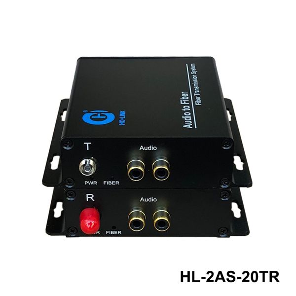  Bộ chuyển đổi audio sang quang 2 kênh 1 chiều HO-LINK HL-2AS-20TR 