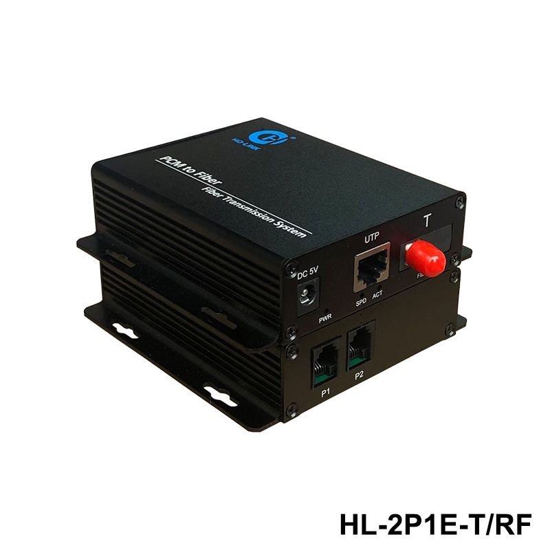 HL-2P1E-TRF bộ chuyển đổi quang thoại 2 kênh kèm cổng mạng HO-LINK