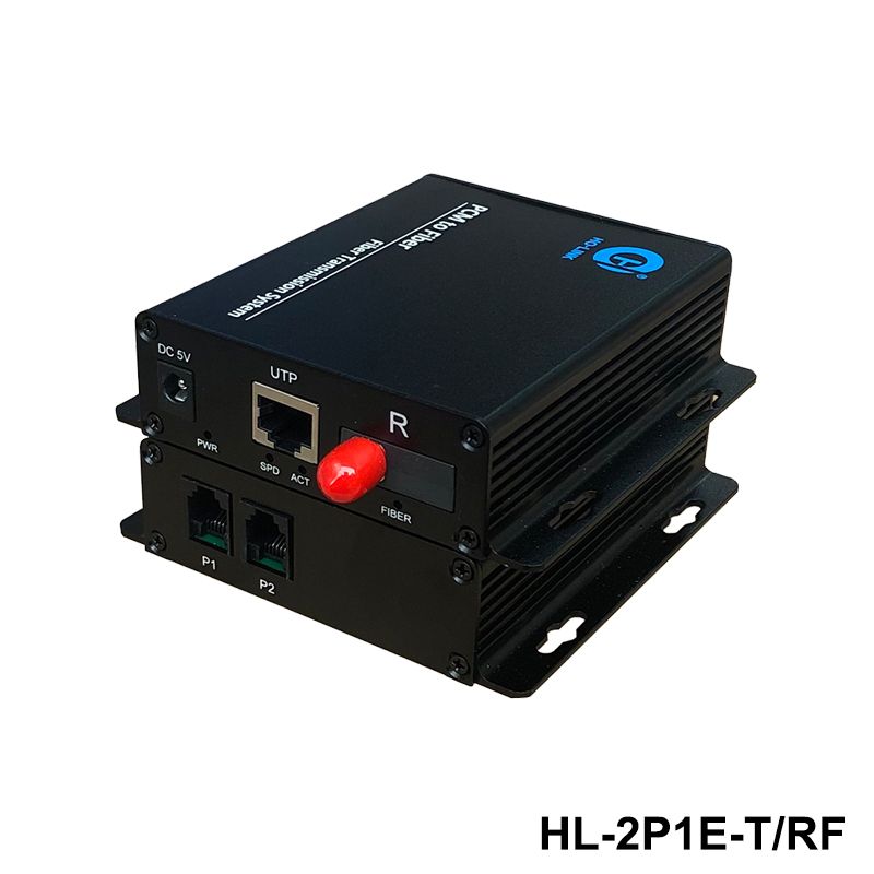 HL-2P1E-TRF bộ chuyển đổi quang thoại 2 kênh kèm cổng mạng HO-LINK