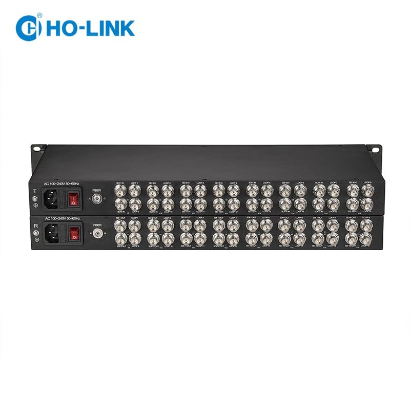 Bộ chuyển đổi 3G SDI sang quang 16 kênh HO-LINK HL-3GSDI-16V-T/R