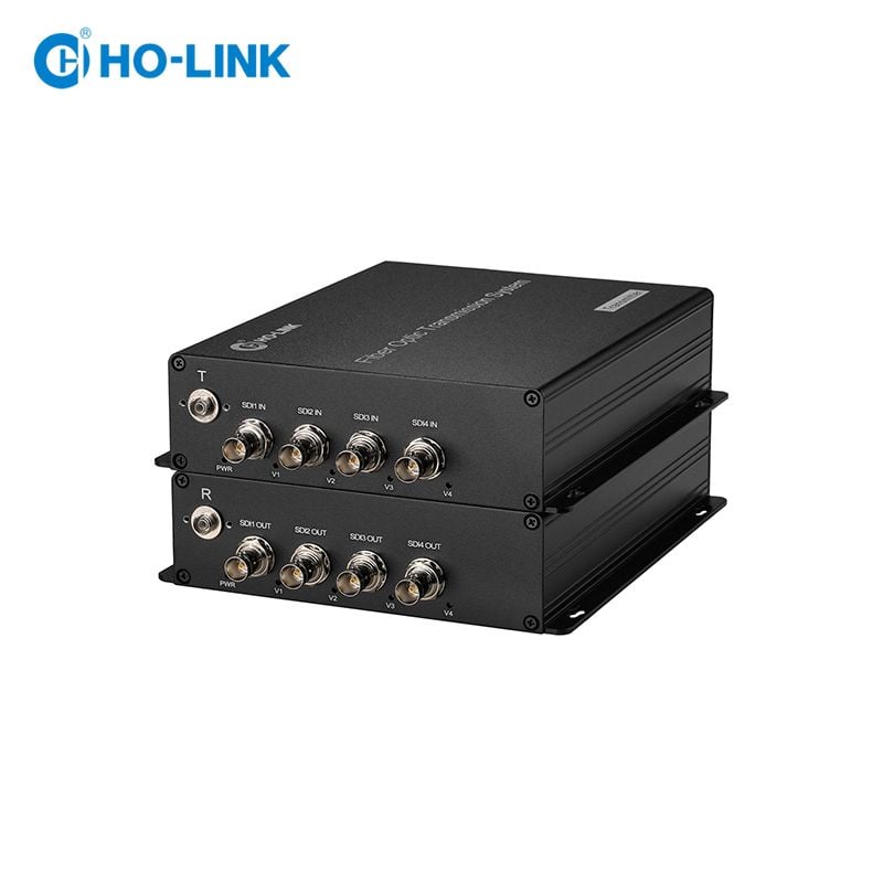 Bộ chuyển đổi 3G-SDI sang quang 4 kênh 1 chiều HO-LINK HL-3GSDI-4V-TR