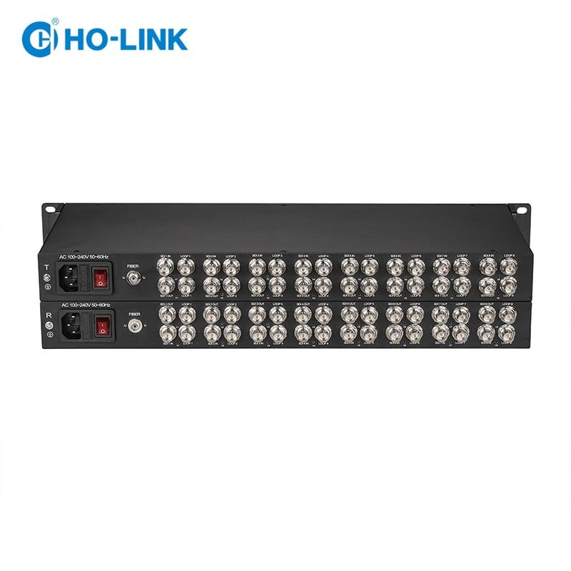 Bộ chuyển đổi 3G-SDI sang quang 8 kênh 2 chiều HO-LINK HL-3GSDI-8V8-TR