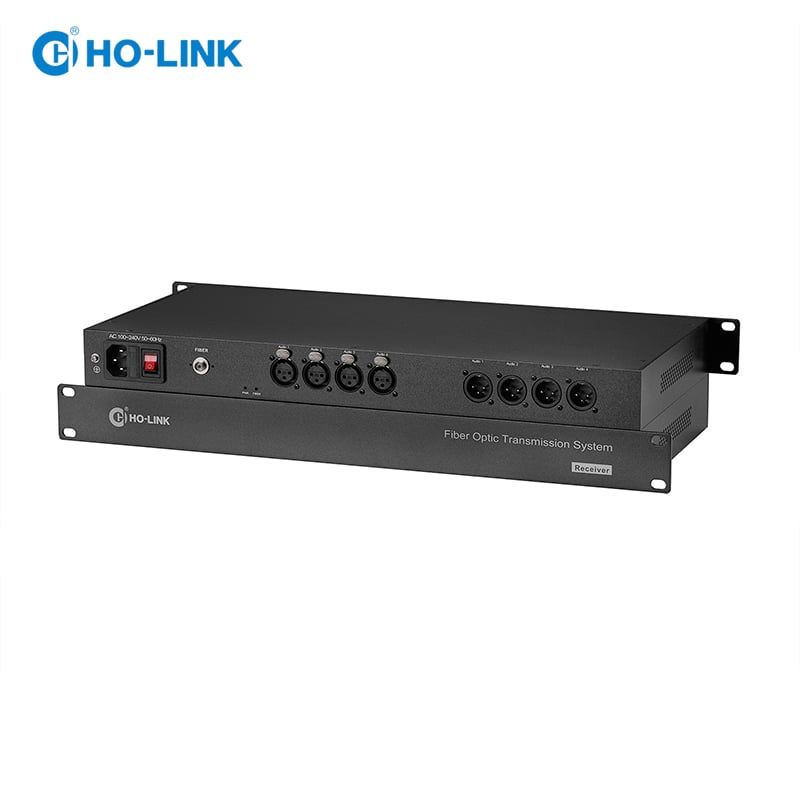 Bộ chuyển đổi audio sang quang 4 kênh 2 chiều chuẩn XLR HO-LINK