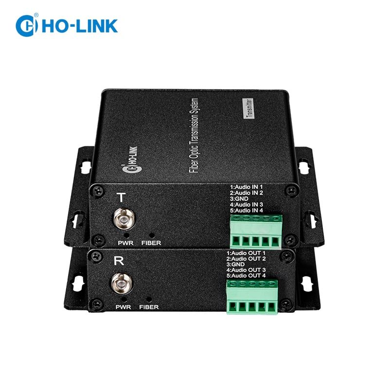 Bộ chuyển đổi audio sang quang 4 kênh phoenix terminal  HO-LINK HL-4TA-TR
